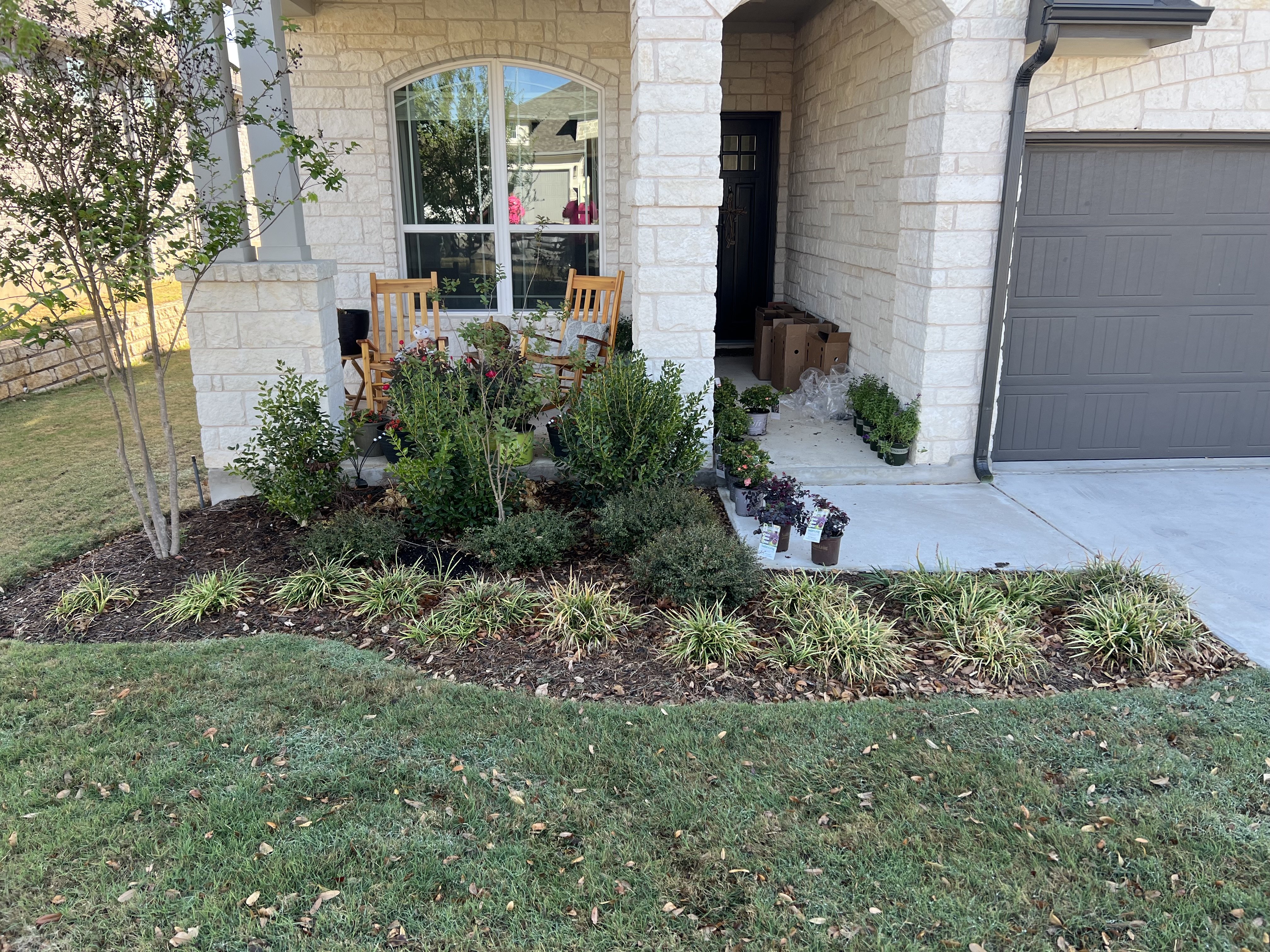 Recent lawn maintenance project.