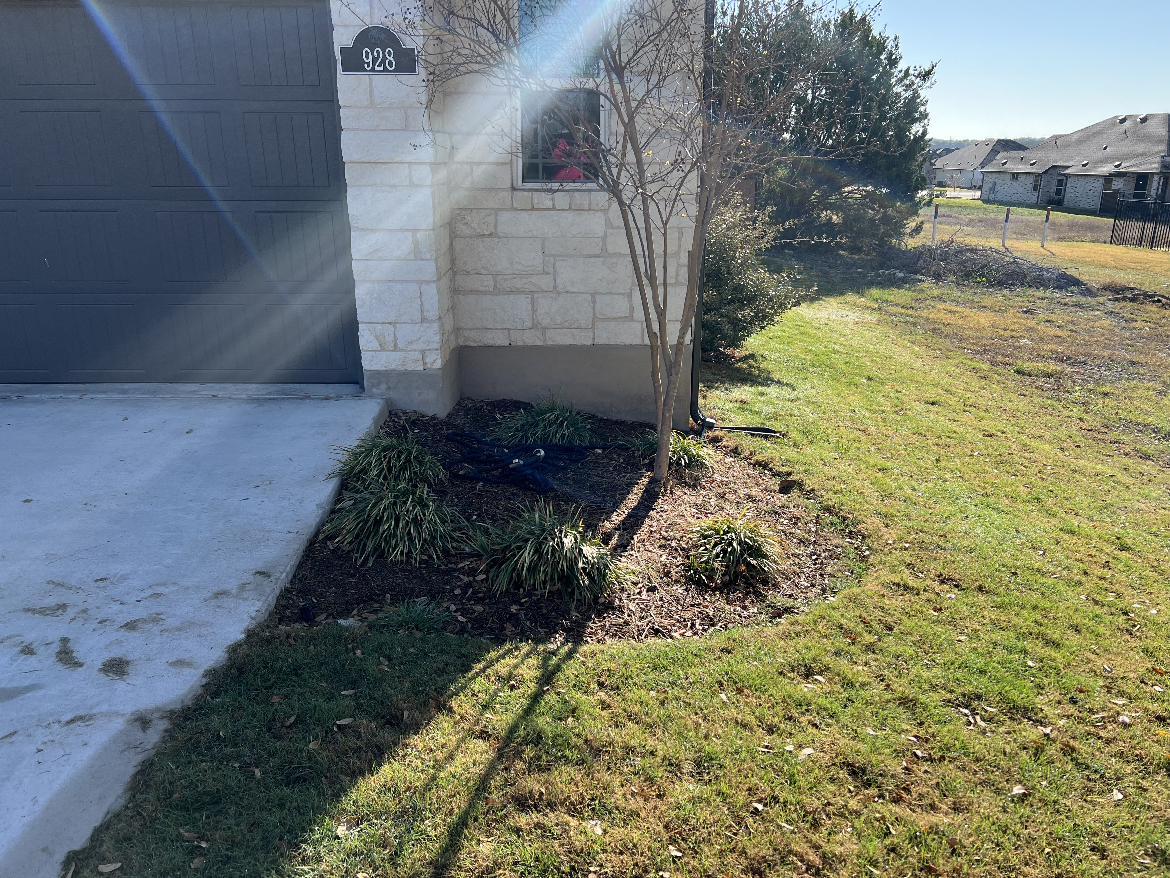 Recent lawn maintenance project.