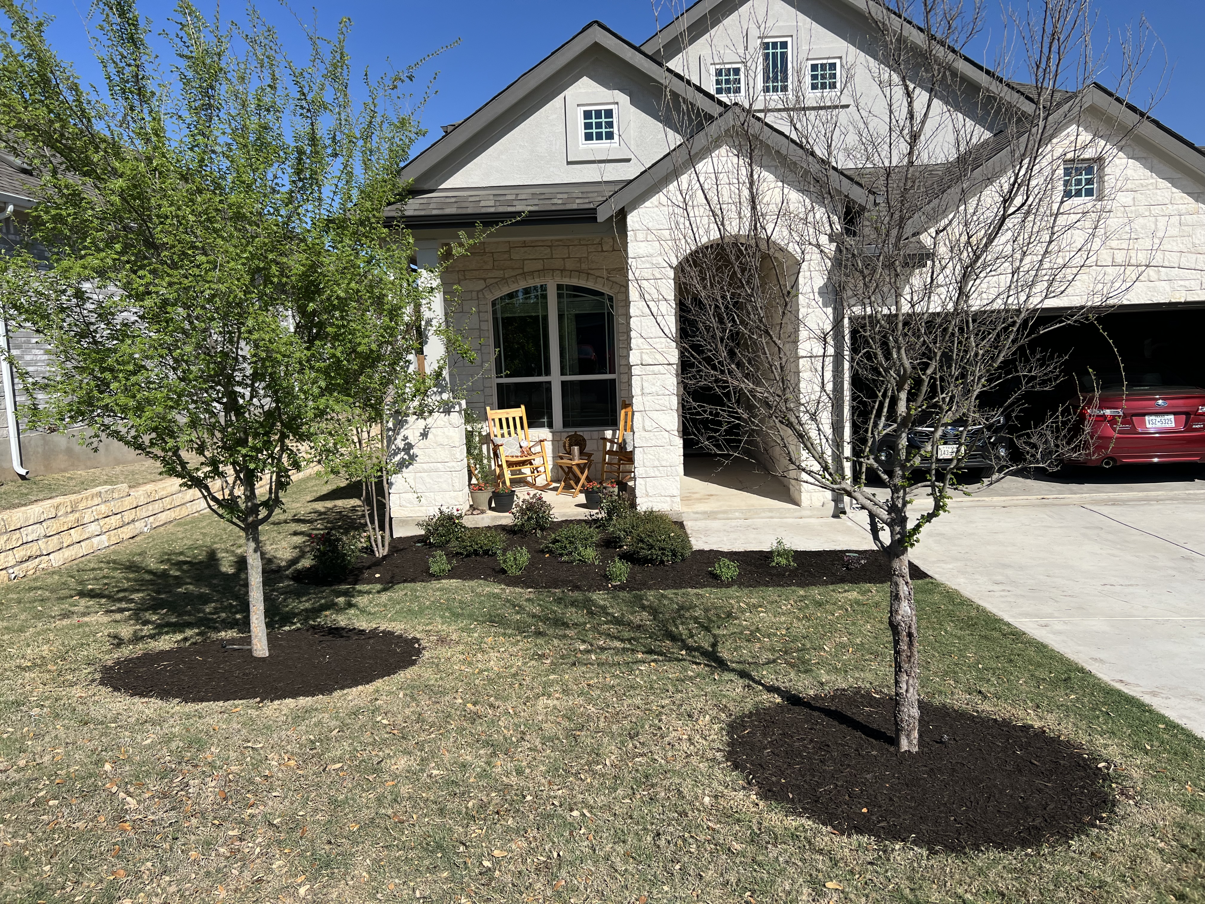 Recent lawn maintenance project.