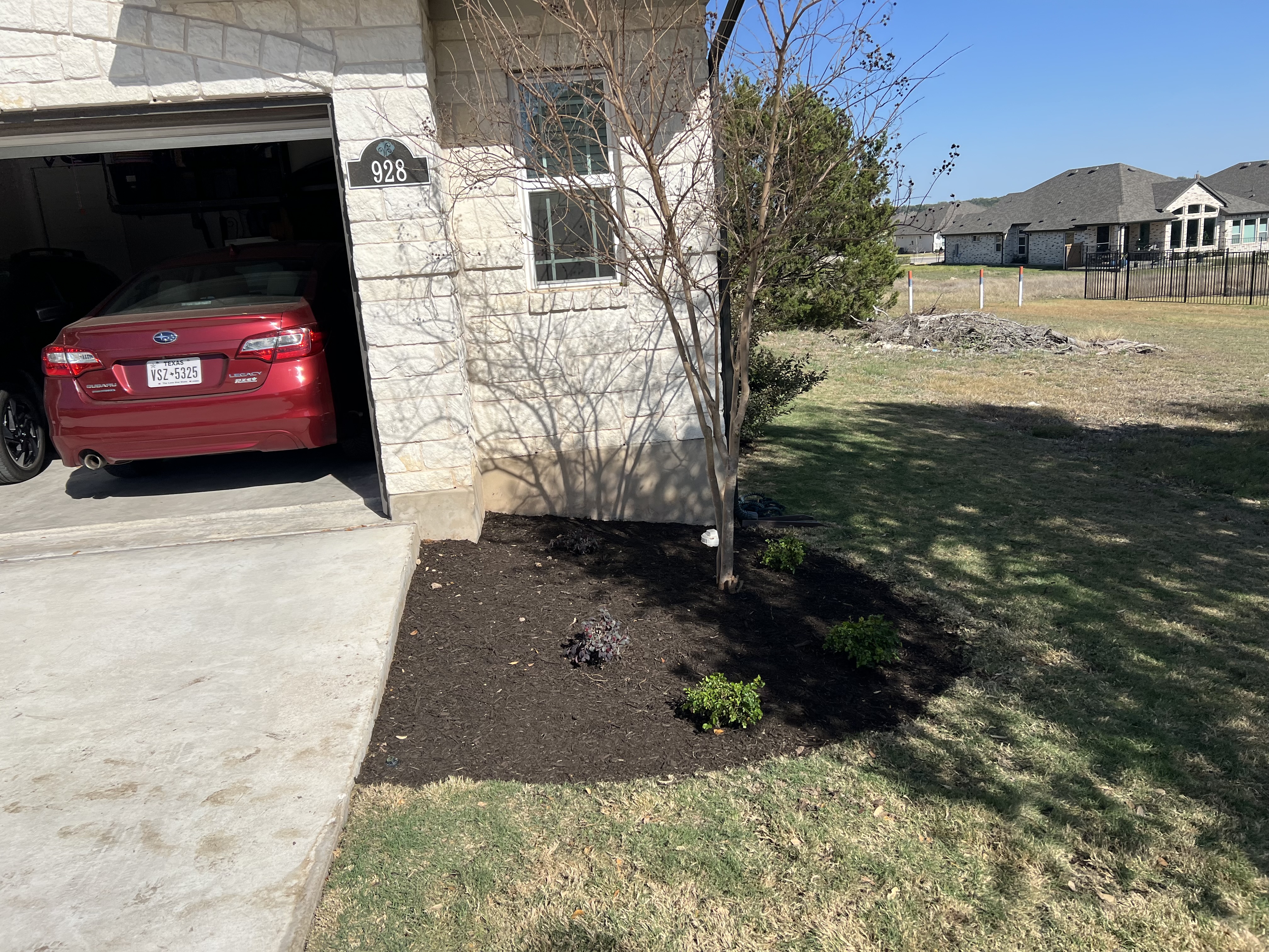 Recent lawn maintenance project.