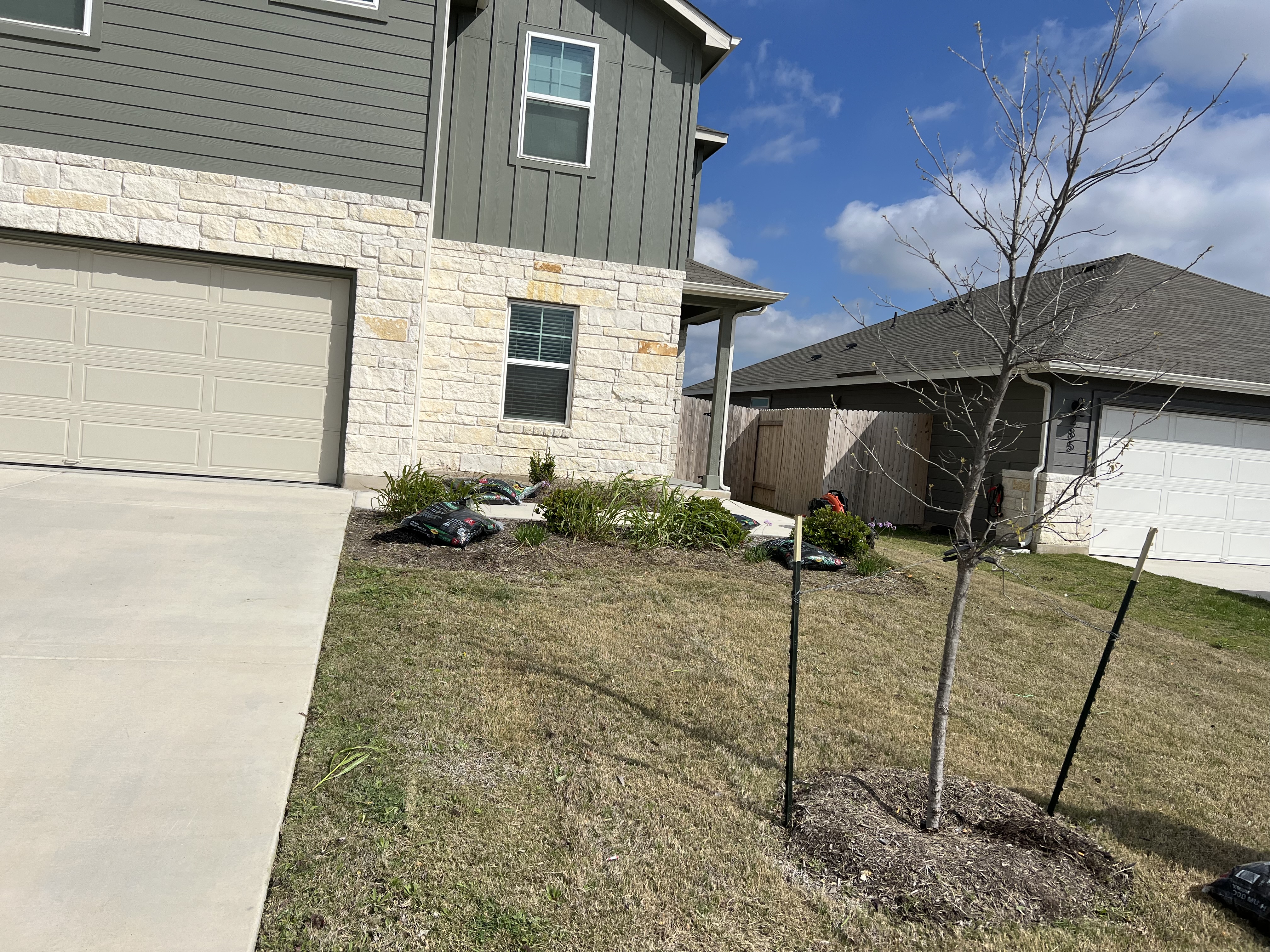 Recent lawn maintenance project.