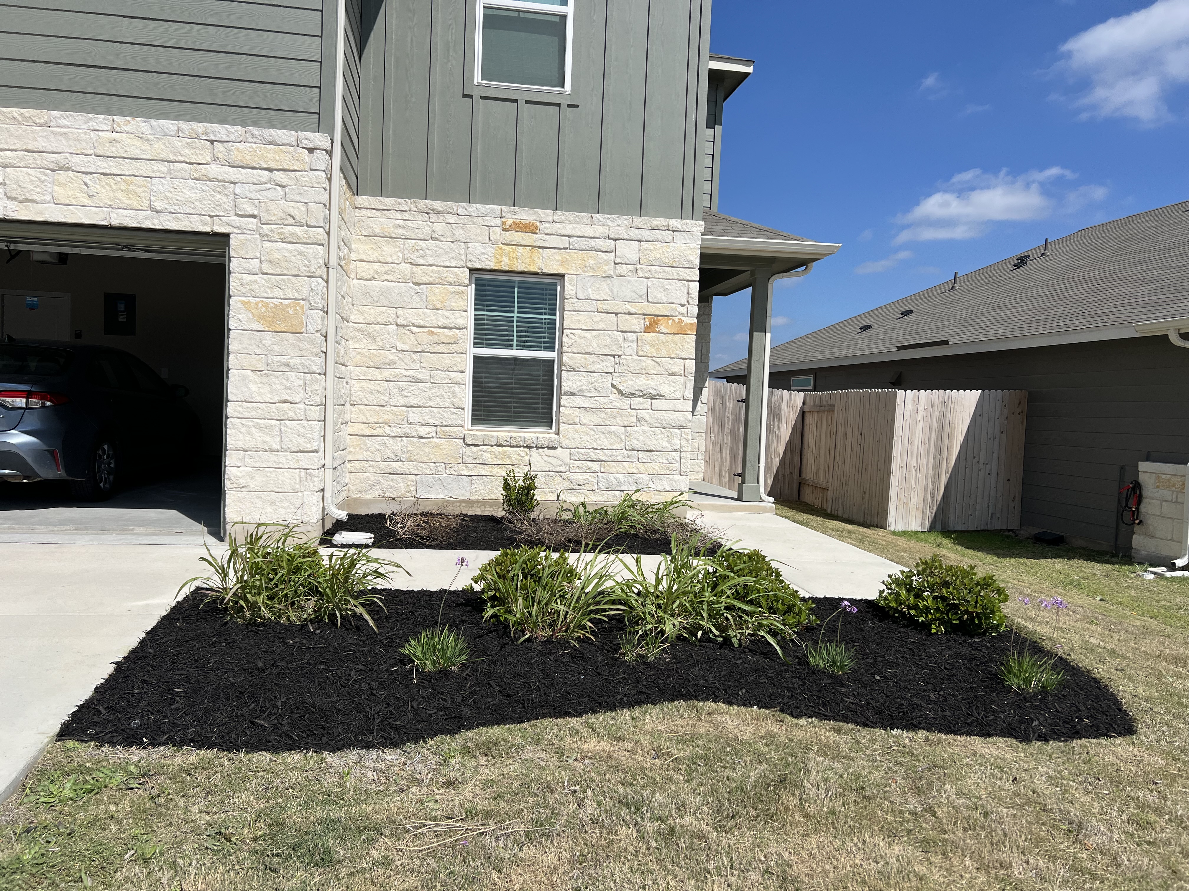 Recent lawn maintenance project.