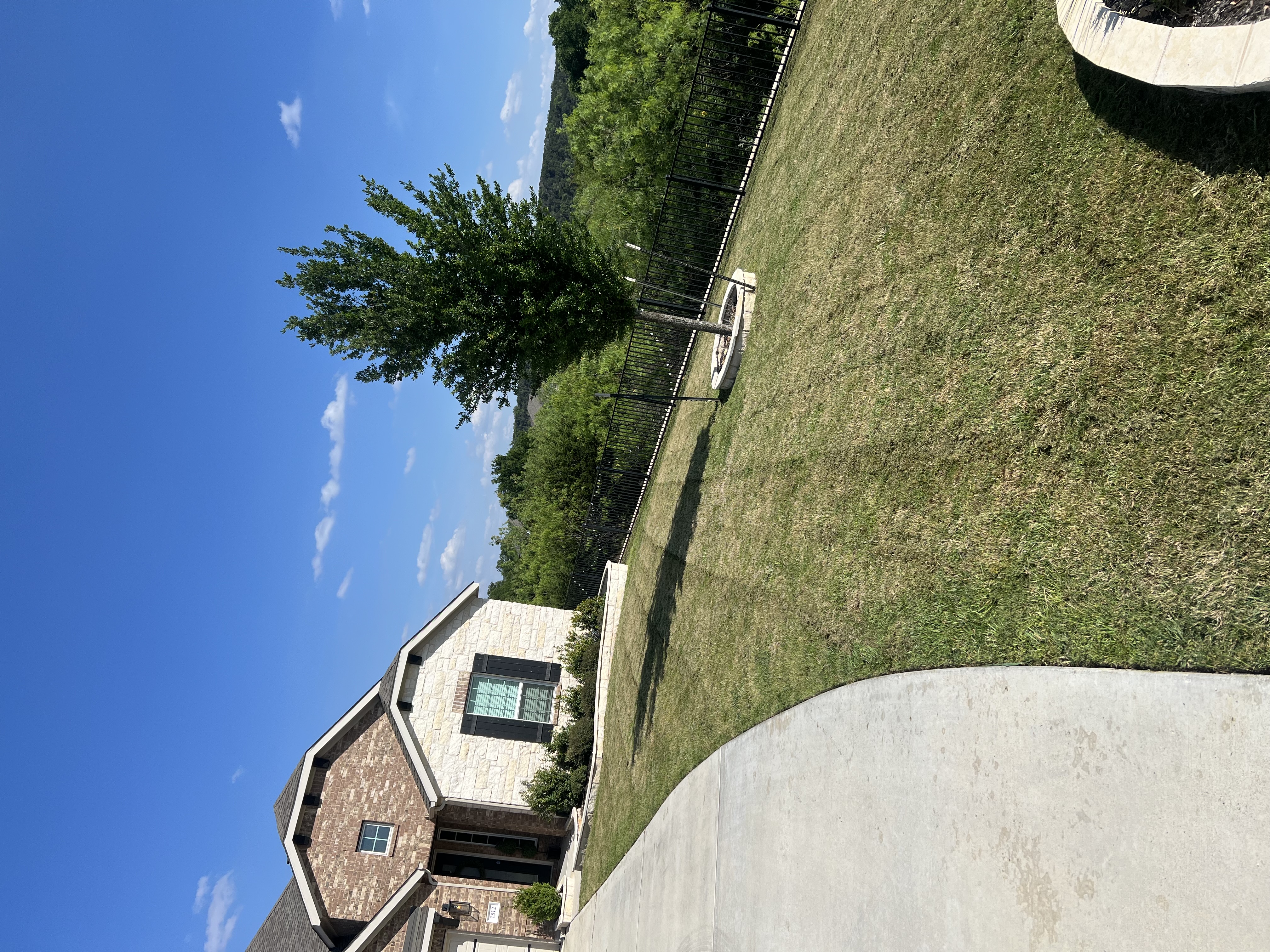 Recent lawn maintenance project.