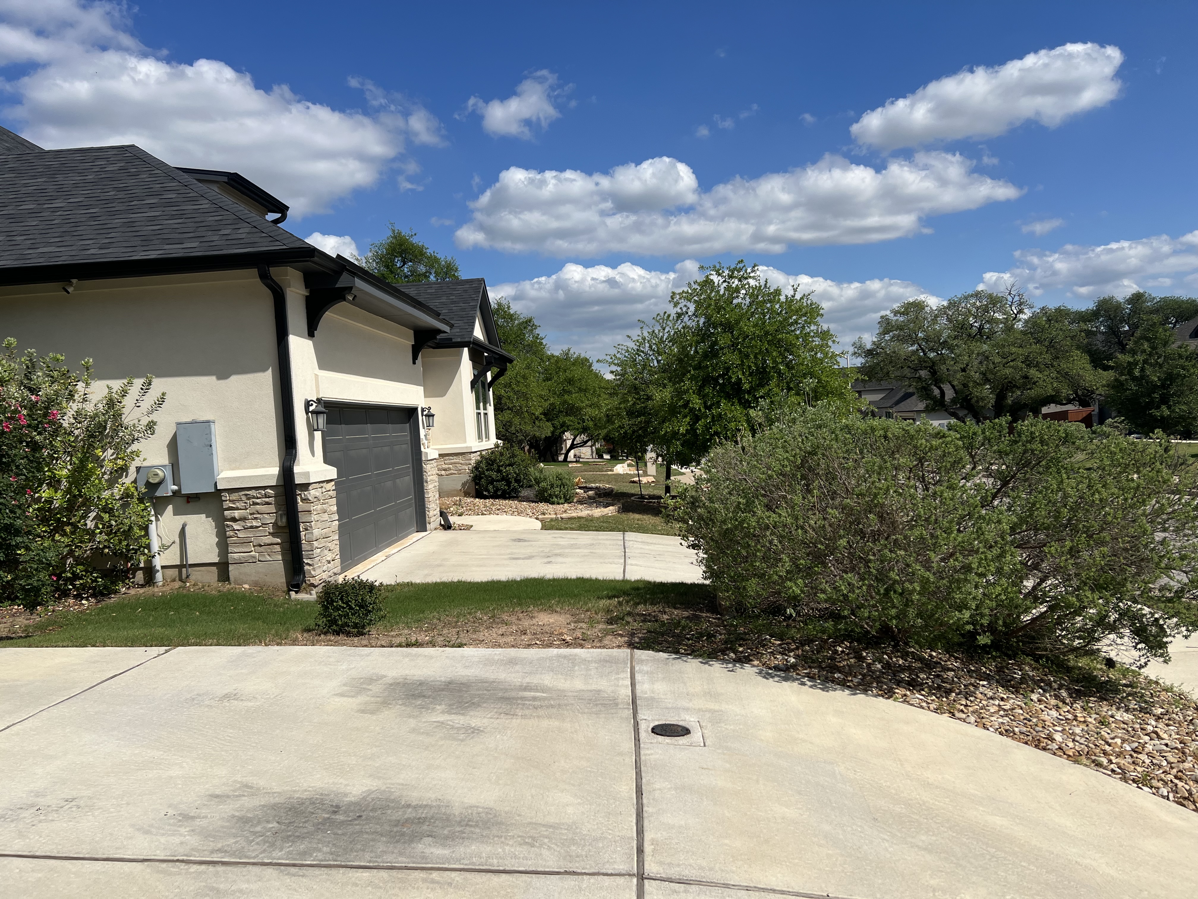 Recent lawn maintenance project.